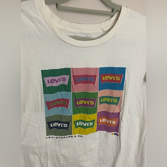 Levi's Logo Standard Fit T-shirt Top Women's Size 1x In Excellent Condition - Picture 2 of 7